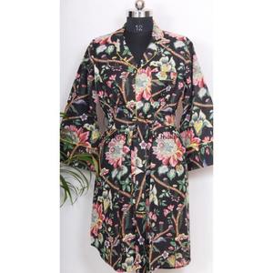 Camisa Larga Estilo Kimono Romántica de Algodón para Mujer, Encanto Caprichoso, Fluidez Sofisticada, Vestidos Casuales al por Mayor - Product Image 4