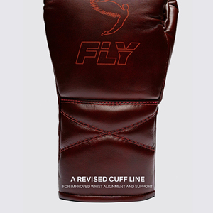 Fabrication directe en usine de gants de boxe Fly marron en cuir de vachette véritable, gants de boxe professionnels 14 oz, gants de boxe Fly à lacets. - Product Image 4