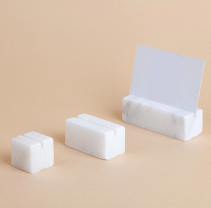 Marble Place <b>Cards</b> Holder Place <b>Card</b> Holder Minimalist Stone <b>Table</b> Name Stand Wholesale Supplier - Product Image 1