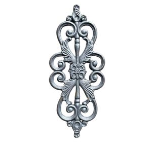 Wrought iron garden fence decorative outdoor <b>railing</b> durable metal construction elegant architectural design timeless classic - Product Image 2