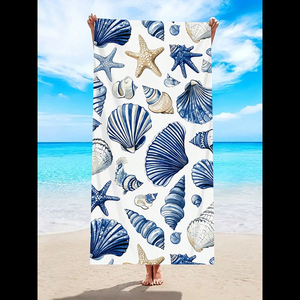 Toalla de Playa Moderna de Lujo, Ligera, de Algodón/Poliéster, de Alta Absorción, para Todas las Estaciones, para Natación y Entrenamiento - Product Image 3