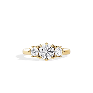 Anillo de Compromiso y Boda con Diamante Cultivado en Laboratorio, Corte Ovalado, 1.50 Quilates, Oro Amarillo de 14k, Joyería para Regalo - Product Image 1