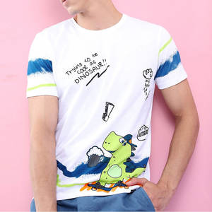 Camiseta de Hombre de Último Diseño al Por Mayor, de Alta Calidad, Color Personalizado, Informal, 100% Algodón, Manga Corta, Estampada - Product Image 1