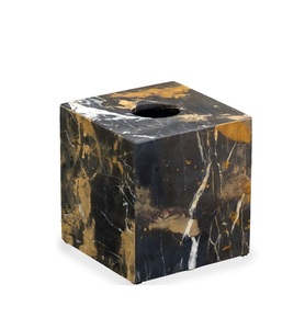 Caja de Almacenamiento de Papel Tisú Ecológica Premium de Mármol Natural Verde Vintage para Cocina, Sala de Estar, Cafetería y Restaurante - Product Image 6