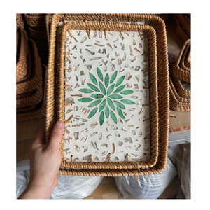 ถาดเสิร์ฟหวายพรีเมียมตกแต่งด้วยเปลือกหอยมุกธรรมชาติ - Product Image 1