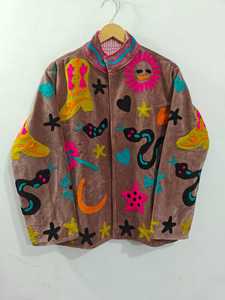 Chaqueta Corta Bordada VelvetSuzani para Mujer, Hecha a Mano, Estilo Boho Étnico, Abrigo de Invierno, Diseño Indio, Proveedor Mayorista - Product Image 3
