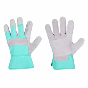 Guantes de Trabajo de Dedo Completo, Verde Gris, Algodón, Antideslizantes, Unisex, para Exteriores, Todas las Temporadas - Product Image 2