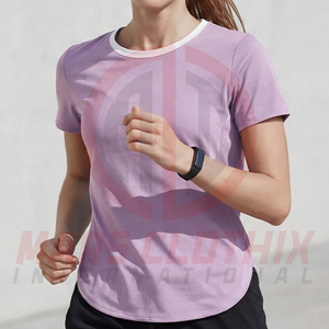 Camiseta deportiva transpirable de secado rápido para mujer, ligera, para entrenamiento físico, correr, hacer ejercicio, ropa de gimnasio, camiseta de gimnasio para mujer - Product Image 2