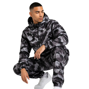 Ensemble de survêtement camouflage OEM personnalisé pour hommes, veste légère à capuche et pantalon de jogging, marque privée, streetwear, USA - Product Image 5