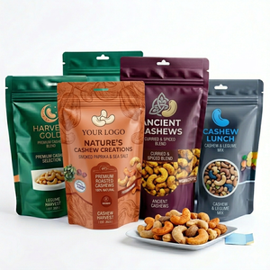 OEM ODM <b>Plastic</b> <b>Packaging</b> Zip Bag for Food Snacks Nuts Coffee Stand Up Made by PET VMPET PE Recyclable - Product Image 1