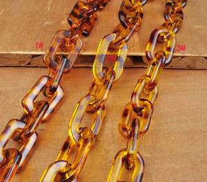 3 Styles Leopard Oval <b>Cable</b> Chunky Resin chain <b>links</b> Plastic Open chain <b>links</b> Curb chain <b>links</b> Bag Chain <b>Links</b> Acrylic Chain - Product Image 4