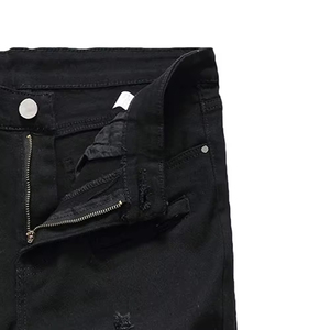 Pantalones Cortos de Mezclilla para Hombre 2026 Transpirables de Cintura Media Rectos Casuales Elegantes de Bajo Precio en Stock de Fábrica Spandex/Poliéster - Product Image 4