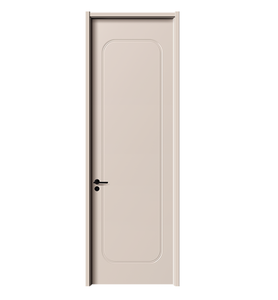 Puerta Interior Minimalista con Marco de PVC, Tamaño y Color Personalizados, Diseño de Panel Plano, Resistente al Agua, para Dormitorio, Baño, Apartamento - Product Image 1