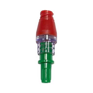 20A039 Componentes médicos moldeado por inyección HDPE ventilado hembra Luer Cap en verde - Product Image 3