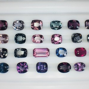 Gemas de Espinela Natural de Calidad AAA, Origen Birmania, Certificadas por IGI, 50 Quilates, 7-10 mm, Corte Perfecto, Precio Económico - Product Image 1