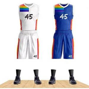 Tenue de sport respirante, uniformes de basket-ball, maillot de basket-ball réversible, ensemble de maillots pour hommes et femmes, entraînement en salle, séchage rapide - Product Image 5