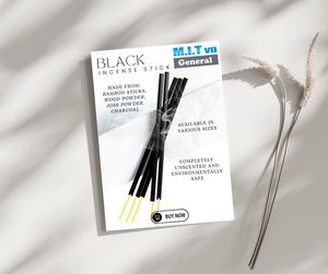 ธูปหอมธรรมชาติเวียดนามสีดำ ขนาด 8 และ 9 นิ้ว สำหรับการทำสมาธิและอโรมาเธอราพี ธูปคุณภาพสูงในราคาที่แข่งขันได้ - Product Image 5