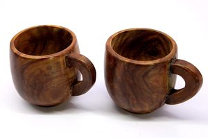 แก้วกาแฟเอสเพรสโซ่ไม้ทำมือ ลายไม้ธรรมชาติ ขนาด 200 มล. ดีไซน์คลาสสิก เป็นมิตรกับสิ่งแวดล้อม สำหรับคนรุ่นใหม่ - Product Image 4