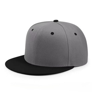 Gorra de Béisbol Unisex Lisa con Visera Plana, Estilo Snapback, Dos Tonos, Hip Hop, Streetwear, Ajustable, para Hombre y Mujer, Roja - Product Image 4