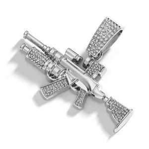 Chaîne pendentif en argent Moissanite style Hip Hop Cuban Link léger, fabrication indienne, pour hommes, collection 2024, prix bas disponible - Product Image 1