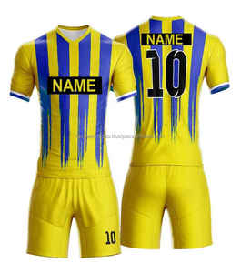 Uniformes de Fútbol de Alta Calidad con Impresión Digital, 100% Poliéster, Manga Corta, Ropa de Equipo con Logotipo Personalizado, Secado Rápido y Transpirable - Product Image 3