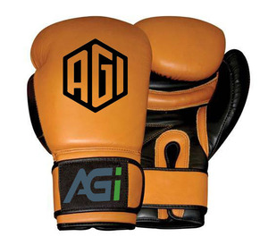Gants de boxe MMA en cuir premium avec sangle de poignet réglable et fermeture auto-agrippante pour entraînement professionnel et sparring, personnalisation de la marque - Product Image 1