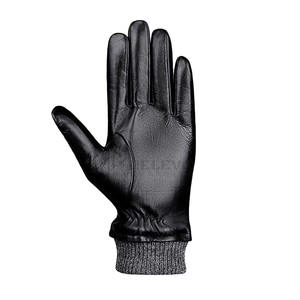 ถุงมือฤดูหนาวคุณภาพสูงสำหรับผู้ชาย หนังแกะ ตรวจจับรอยขาดได้ ดีไซน์เรียบง่ายสำหรับเล่นสกีและการเดินทาง กีฬากลางแจ้ง - Product Image 4