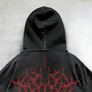 เสื้อฮู้ดดี้ผู้หญิงแบบสั่งทำ OEM ODM  ทรงหลวม แขนยาว ผ้าถักระบายอากาศ สไตล์ฤดูหนาว - Product Image 6