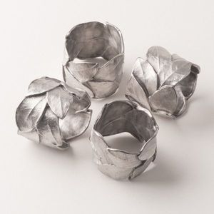 Meilleures ventes : Anneaux de serviette sculpturaux en barres d'or, faits à la main, en métal, pour décoration de table contemporaine, dîner, mariage, fête, événement, restaurant, cadeaux - Product Image 5