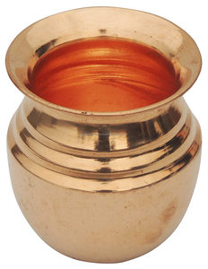 Petits ustensiles élégants Puja Lota en cuivre pur pour les pratiques spirituelles - Product Image 2