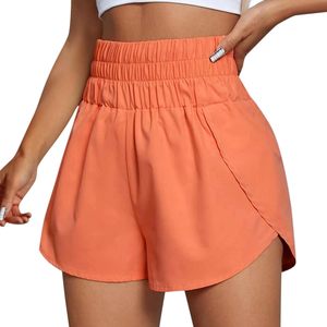 Shorts de sport d'été 100 % polyester pour femmes avec étiquettes personnalisées, poches latérales, style cycliste, coupe courte, 2027 - Product Image 1