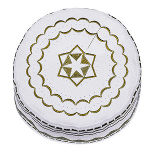 Gorro de Oración Musulmán Étnico Transpirable de Última Moda 2026, Diseño OEM Personalizado, Gorros Islámicos Cómodos y Elásticos para Exteriores - Product Image 3
