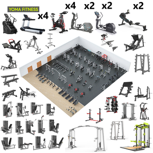 โครงการฟอสฮาน ทันคีย์ จิม คลับ โซลูชั่นครบวงจร ชุดอุปกรณ์ออกกำลังกายเชิงพาณิชย์ พร้อมติดตั้งสำหรับสนามกีฬาในแอฟริกา - Product Image 4