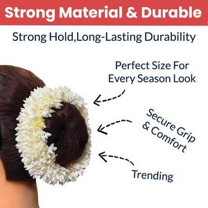Accesorios para el cabello con jazmín artificial, flor para moño, Mogra Gajra para bodas, fiestas, despedidas de soltera, compromisos. - Product Image 3