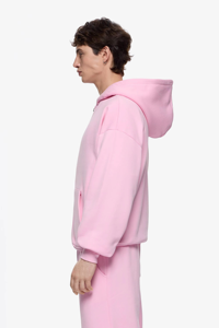 Survêtement d'hiver rose bébé tendance, imprimé, surdimensionné, avec logo personnalisé, élégant et confortable, vêtements de sport unisexes - Product Image 2
