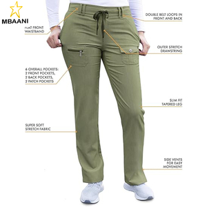 Pro Breakthrough Plus <b>Scrub</b> <b>Set</b> for Women - Enhanced V-Neck Top & Multi Pocket Pants - Product Image 4