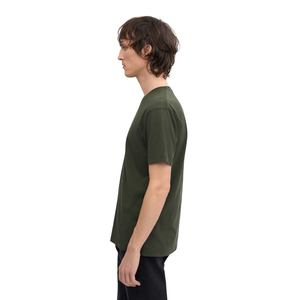 T-shirt uni à col rond et manches courtes pour homme, coupe classique, jersey naturel, épaules droites, personnalisable, OEM, vente en gros, usine de vêtements, exportation - Product Image 1