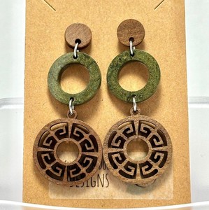 Pendientes clásicos de madera con bolas colgantes para fiestas, uso diario, festivos, ligeros, hechos a mano, estilo bohemio, para mujer, joyería llamativa con aros colgantes. - Product Image 5