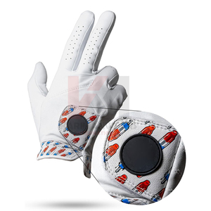 Custom Logo Golf <b>Gloves</b> Professional Cabretta Leather OEM ODM Soft Feel Breathable Golf Training Gear Factory Direct Wholesale - Product Image 2