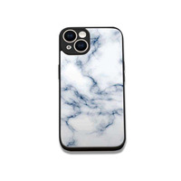 Étui de téléphone personnalisé imperméable en TPU+PC avec design marbré pour 11/12/13/14 Pro Max sans support