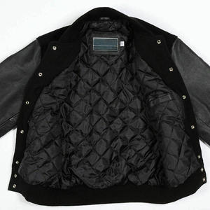 OEM Wholesale Men's Baseball Varsity <b>Jacket</b> Fashionable <b>Sheepskin</b> Sleeve Letterman <b>Jacket</b> - Product Image 4