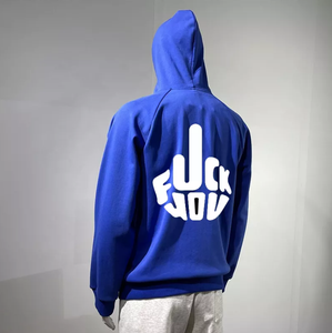Thermal Custom Logo High Quality 500gsm Heavy Weight 100% Cotton Oversized Sun Faded Acid Wash Zip up Rhinestone Hoodie - Product Image 3