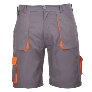 Shorts Cargo en Toile pour Homme à Taille Mi-Haute avec Cordon de Serrage, Séchage Rapide, Respirant, Tricoté, avec Patchwork Frontal, Durable, Multi-Poches, Décontracté, pour l'Extérieur - Product Image 5