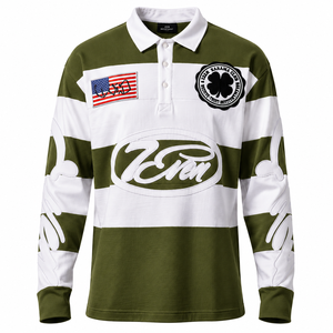 T-shirt Homme Streetwear Haute Qualité Imprimé et Brodé Personnalisé Manches Courtes Coupe Oversize Motif Rugby Anti-Plis avec Poche - Product Image 6