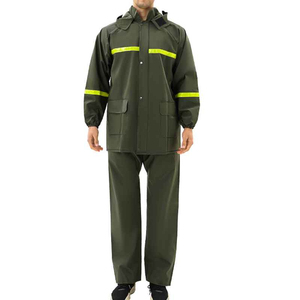 Adult <b>waterproof</b> rain suit Red Black hiking rain jacket Pants <b>set</b> for outdoor wear Universal raincoat for camping - Product Image 5