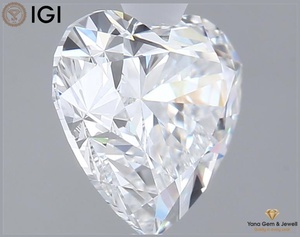 Diamant CVD cultivé en laboratoire 2,00 carats avec certificat IGI, taille cœur, clarté VVS1, couleur E, pour bijoux romantiques simples - Product Image 5