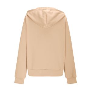 Ensemble de survêtement personnalisé pour femme avec fermeture éclair, en molleton de coton premium, à capuche, pour le jogging, fabrication OEM, marque privée, fabricant de vêtements de sport - Product Image 3
