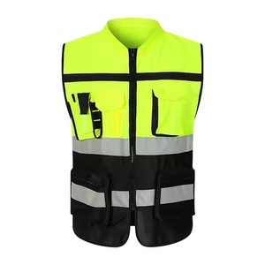 ANSI Class 2 <b>Reflective</b> Safety <b>Vest</b> High Visibility Warning Waistcoat Polyester Workwear Vintage Design Winter Zipper for - Product Image 1