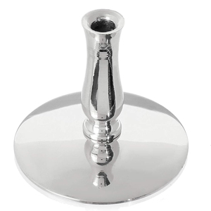 Candle Holder Brass Nickel-Plated Candle Holder Candlestick Wedding & Christmas Decorative Candle <b>Stand</b> - Product Image 1