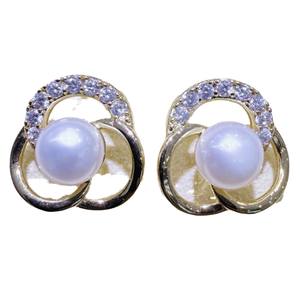 Pendientes de Perlas de Agua Dulce para Mujer, Estilo Instagram, Simple y Exclusivo, Diseño Retro Famoso en Internet - Product Image 5